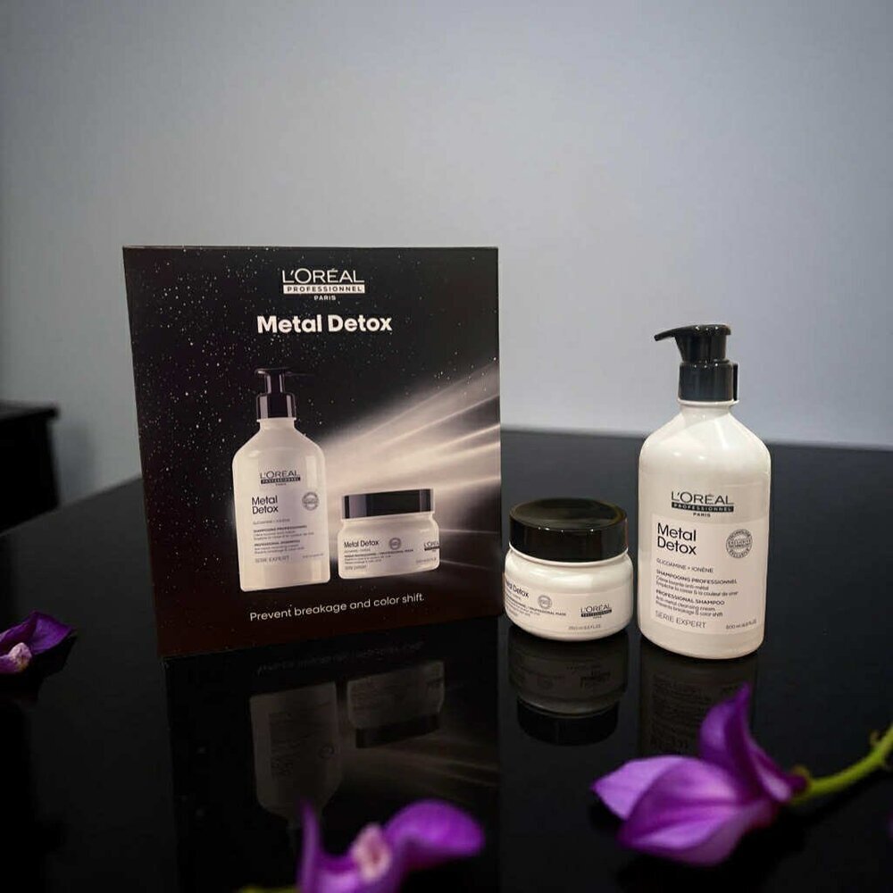 L'oreal Professional Metal Detox Shampoo 16.9 oz & Mask 8.5 oz Duo